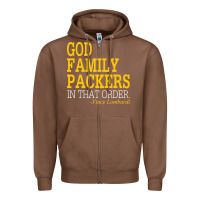Chestnut god family packers in that order Zipper Hoodie - artisFamous