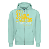 Seafoam god family packers in that order Zipper Hoodie - artisFamous