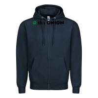 Navy onion company Zipper Hoodie - artisFamous