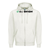 Oatmeal Heather onion company Zipper Hoodie - artisFamous