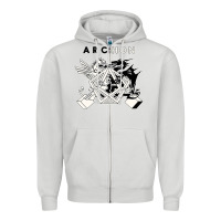 Dove Grey archon game Zipper Hoodie - artisFamous