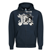 Navy archon game Zipper Hoodie - artisFamous