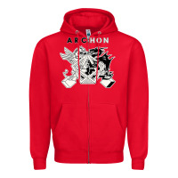 Red archon game Zipper Hoodie - artisFamous