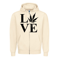 Sandshell love weed 420 Zipper Hoodie - artisFamous