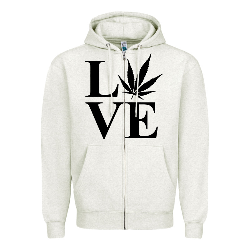 Love Weed 420 Zipper Hoodie by artisFamous | Teevron