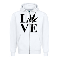 White love weed 420 Zipper Hoodie - artisFamous