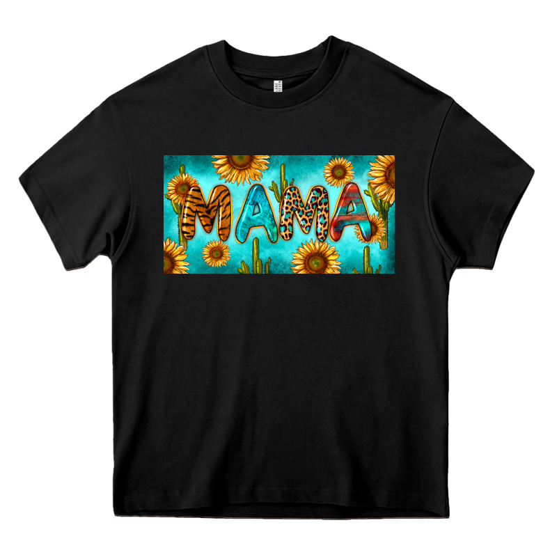 Western Mama With Sunflowers And Cactus Heavy Core Tee by RanaPortraitStore | Teevron