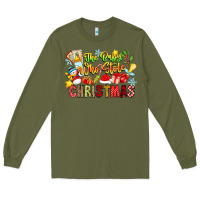 Army Green The Boy Who Stole Christmas Long Sleeve Tee - CowhideDigitalArt