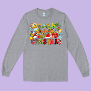 The Boy Who Stole Christmas Long Sleeve Tee Designed By Cowhidedigitalart