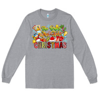 Heather Grey The Boy Who Stole Christmas Long Sleeve Tee - CowhideDigitalArt