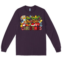 Plum The Boy Who Stole Christmas Long Sleeve Tee - CowhideDigitalArt