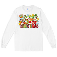 White The Boy Who Stole Christmas Long Sleeve Tee - CowhideDigitalArt