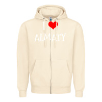 Sandshell i love almaty city Zipper Hoodie - artisFamous