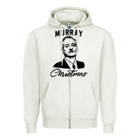 Oatmeal Heather murray christmas Zipper Hoodie - artisFamous