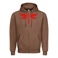 Chestnut coheed and cambria dragonfly Zipper Hoodie - artisFamous