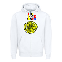 White the stone roses Zipper Hoodie - artisFamous