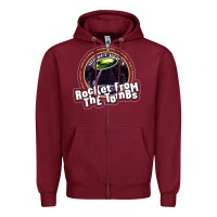 Burgundy rocket from the tombs Zipper Hoodie - artisFamous