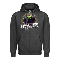 Charcoal Heather rocket from the tombs Zipper Hoodie - artisFamous