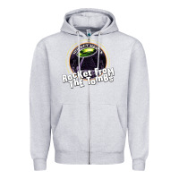 Heather Grey rocket from the tombs Zipper Hoodie - artisFamous