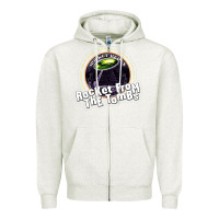 Oatmeal Heather rocket from the tombs Zipper Hoodie - artisFamous