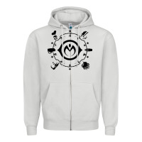 Dove Grey jojo   morioh stands Zipper Hoodie - artisFamous