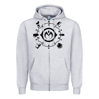 Heather Grey jojo   morioh stands Zipper Hoodie - artisFamous