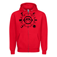 Red jojo   morioh stands Zipper Hoodie - artisFamous