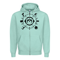 Seafoam jojo   morioh stands Zipper Hoodie - artisFamous