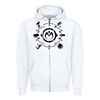 White jojo   morioh stands Zipper Hoodie - artisFamous