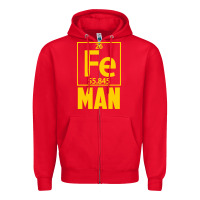 Red fe man funny superhero for halloween Zipper Hoodie - artisFamous