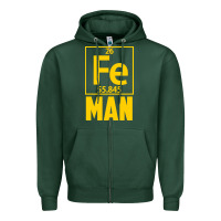 Sports Green fe man funny superhero for halloween Zipper Hoodie - artisFamous