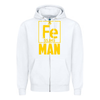 White fe man funny superhero for halloween Zipper Hoodie - artisFamous