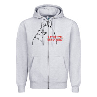 Heather Grey best studio ghibli Zipper Hoodie - artisFamous