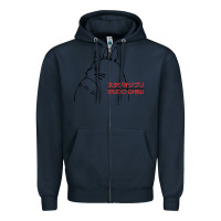 Navy best studio ghibli Zipper Hoodie - artisFamous