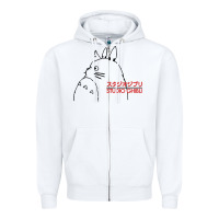 White best studio ghibli Zipper Hoodie - artisFamous