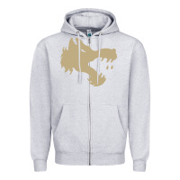 Heather Grey The gray wolf of battletech Zipper Hoodie - artisFamous