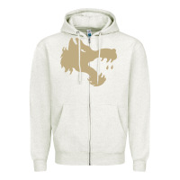 Oatmeal Heather The gray wolf of battletech Zipper Hoodie - artisFamous