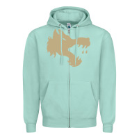 Seafoam The gray wolf of battletech Zipper Hoodie - artisFamous