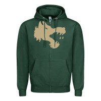 Sports Green The gray wolf of battletech Zipper Hoodie - artisFamous