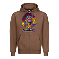 Cartoons Super Hero Strong Hands Zipper Hoodie | Teevron