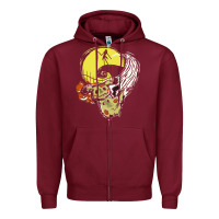 Burgundy mimikyu nightmare before Zipper Hoodie - artisFamous