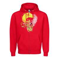 Red mimikyu nightmare before Zipper Hoodie - artisFamous