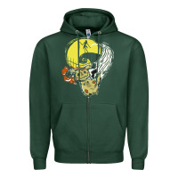 Sports Green mimikyu nightmare before Zipper Hoodie - artisFamous