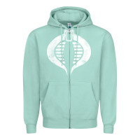 Seafoam vintage cobra symbol Zipper Hoodie - artisFamous