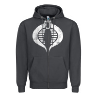 Smoke vintage cobra symbol Zipper Hoodie - artisFamous