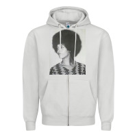 Dove Grey angela davis speaking Zipper Hoodie - artisFamous