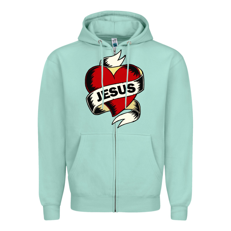 Jesus Love Zipper Hoodie by artisFamous | Teevron