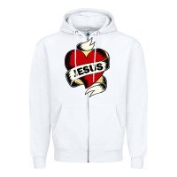 White jesus love Zipper Hoodie - artisFamous