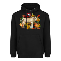 Black Fall charolais bull Heavyweight Hoodie - RanaPortraitStore