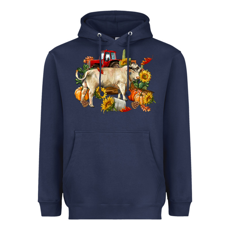 Fall Charolais Bull Heavyweight Hoodie by RanaPortraitStore | Teevron